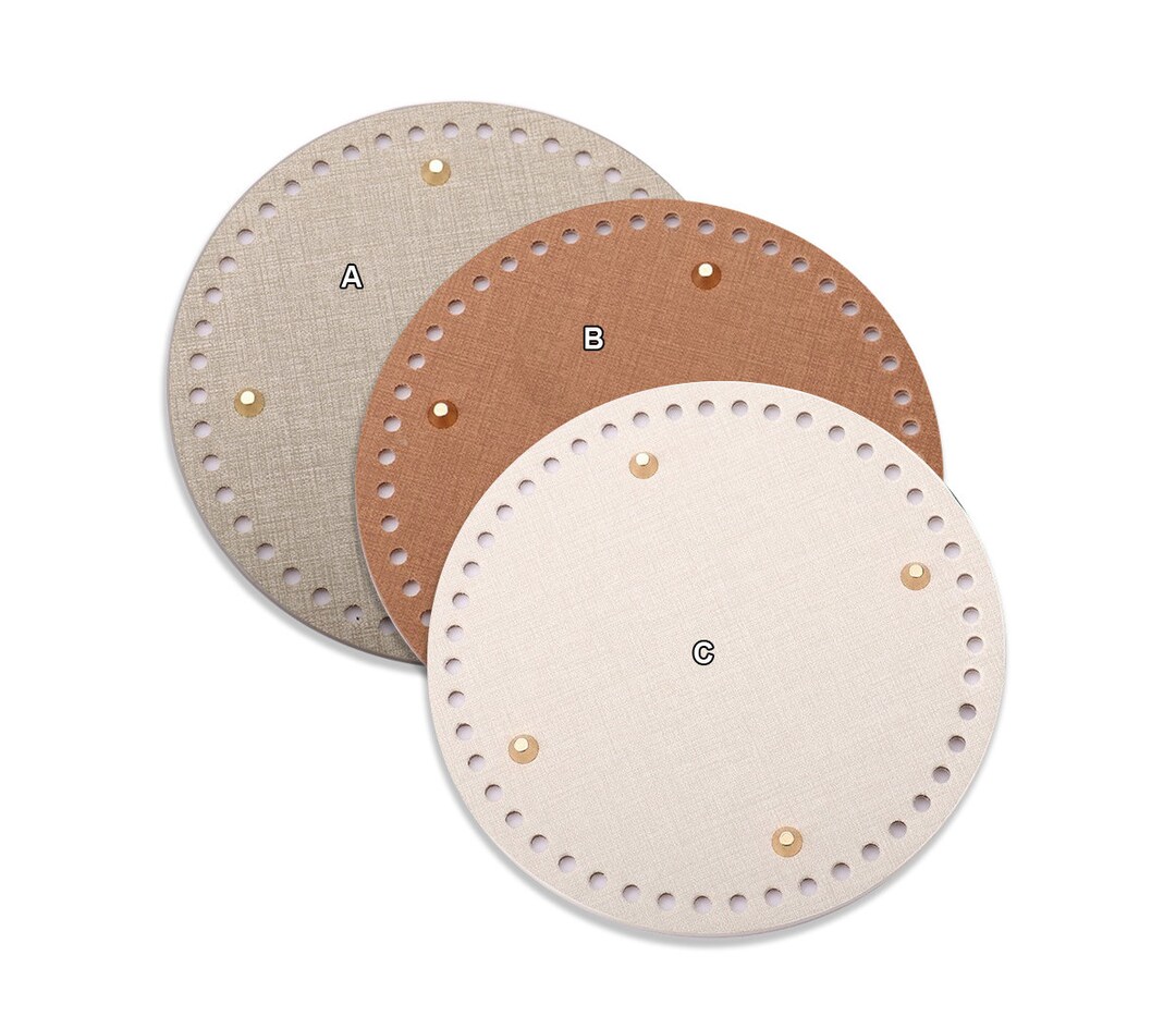 Circle Crochet Bag Bottom Shaper With Holes Insert Base for Tote Purse