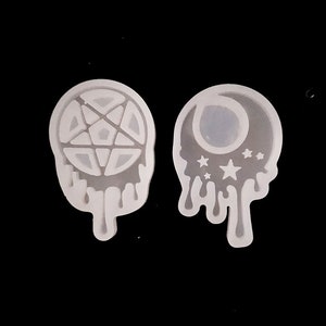 Moon Star Silicone Mold Resin Silicone Mould Jewelry Making Epoxy Resin Molds Jewelry Earring Resin Mold (DJ_M_197)