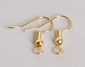 20pcs Earring Hooks 20x22mm Earring Hooks Fish Hook Earrings Findings Ear Wires Jewelry Supplies (DJ_P_003)