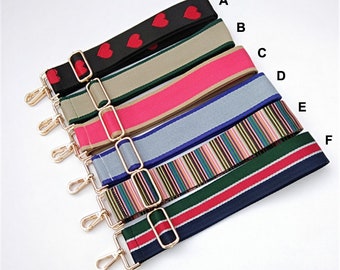 2" wide Canvas Bag Strap Adjustable Webbing Handbag Handle Replacement Crossbody Bag Strap Tote Handbag strap Accessories (ST_FB_150)