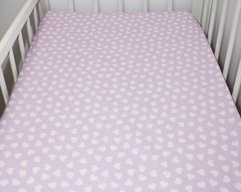 purple cot sheets