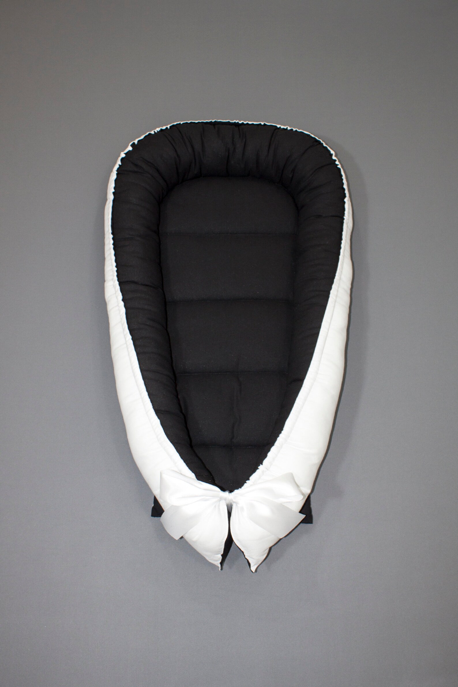 Baby Bed Black and White Monochrome Babynest Baby Nest White Etsy