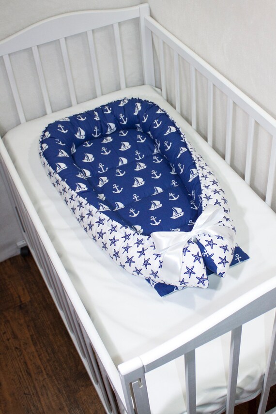 blue baby cot
