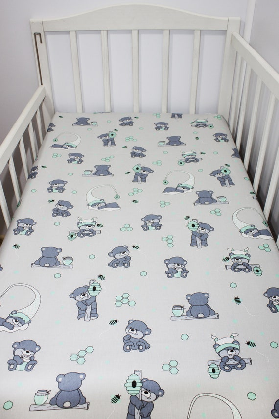 bear crib sheets