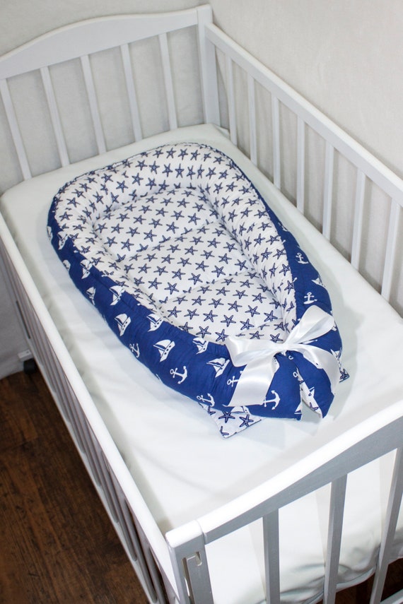 blue baby cot