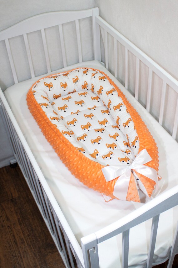 Lit De Bebe Avec Renard Bebe Nid Minky Nouveau Ne Cocoon Etsy