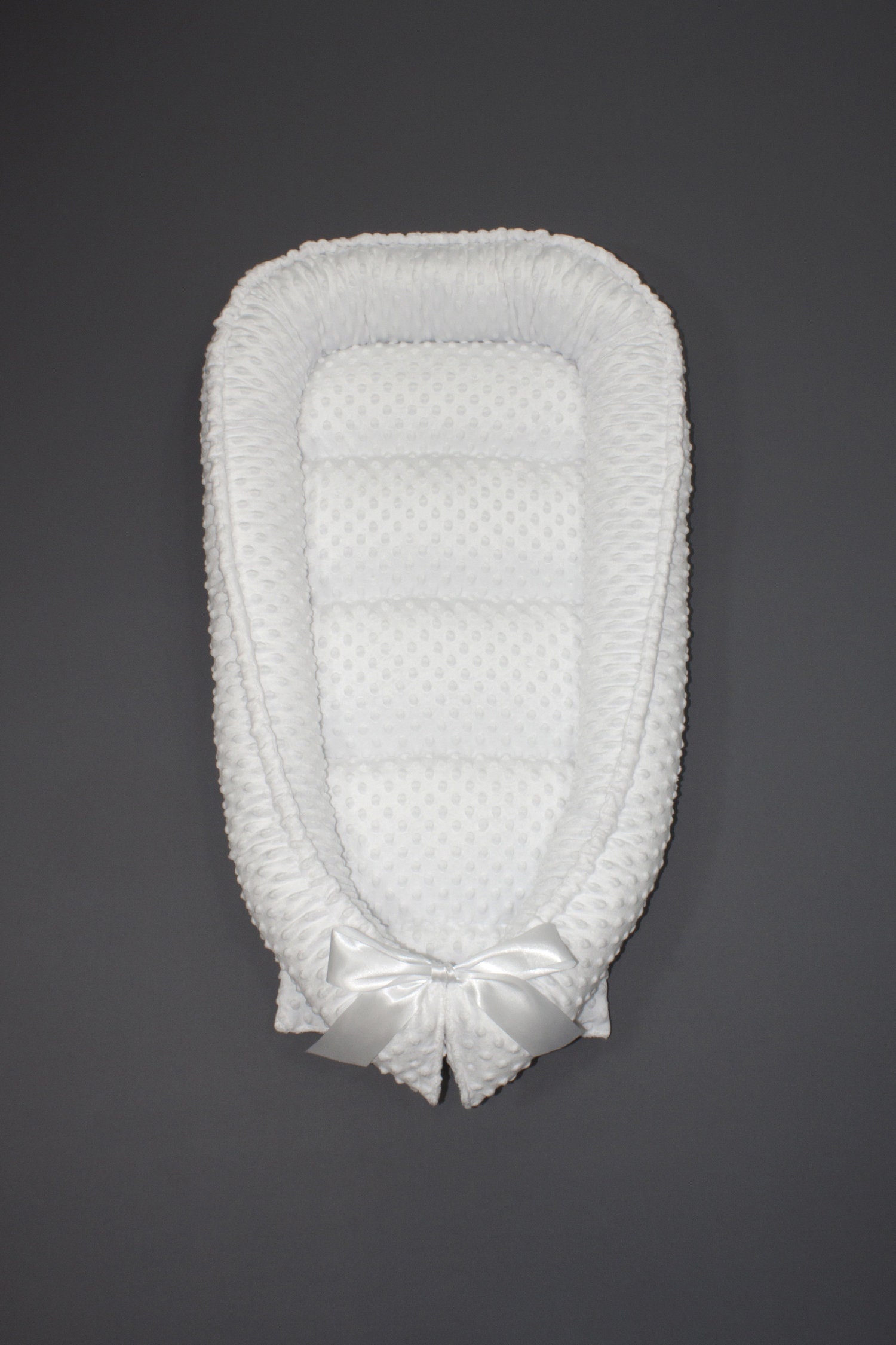 Minky baby nest White dock a tot Baby cocoon White baby bed Etsy