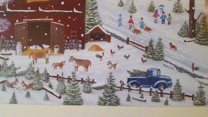 Folk Art Home in time for tea Print