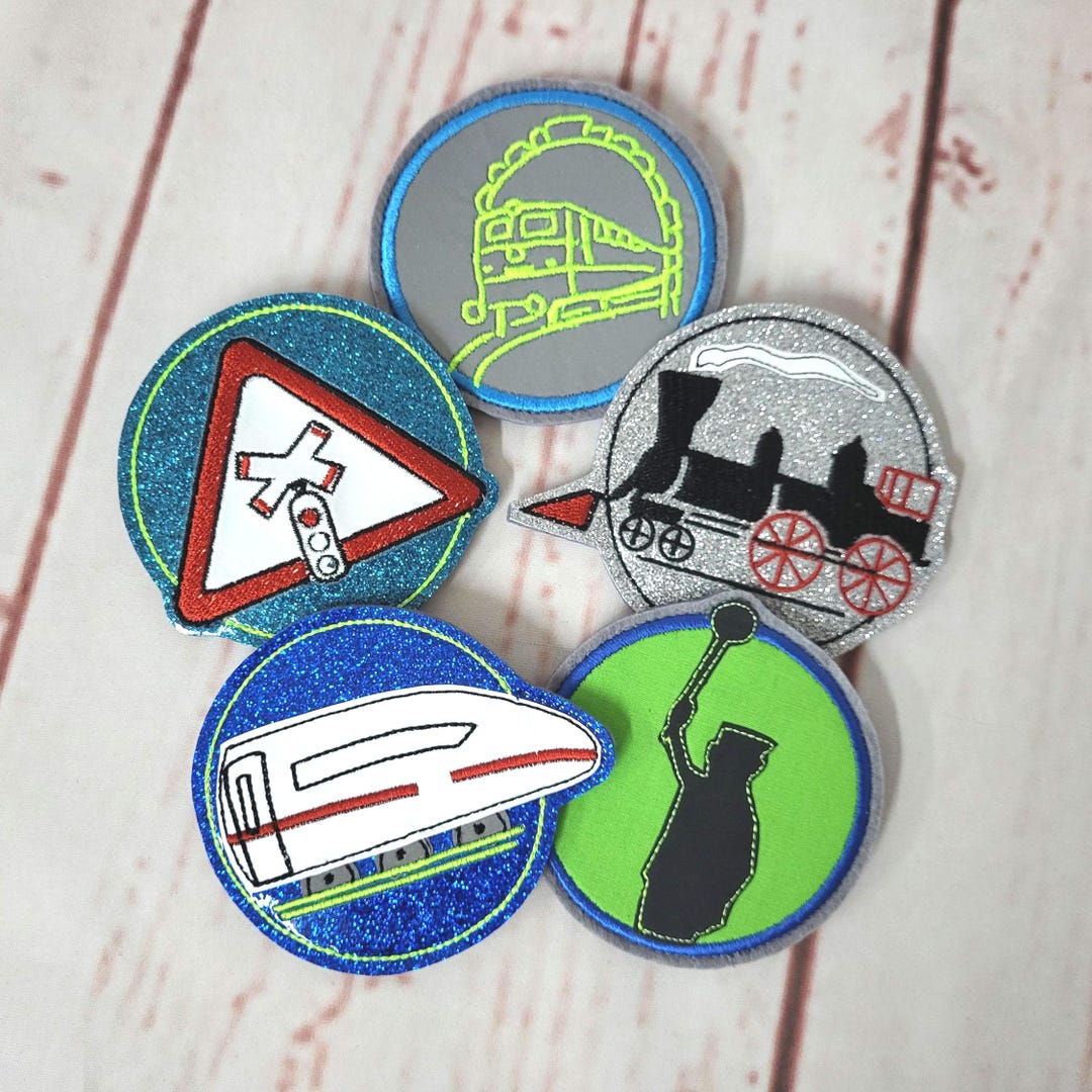 Railway Patches Locomotive Express Train Conductor - Many Colors - Etsy