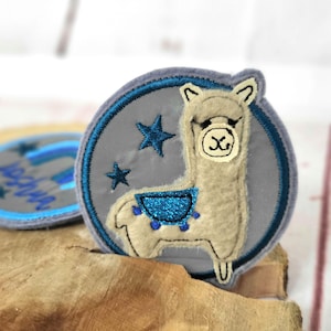 Klettie Lama kuscheliges Alpaka Patch - viele Farben