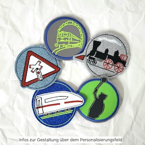 Eisenbahn Patches Lok Schnellzug Schaffner - viele Farben