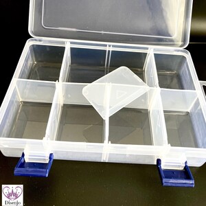 Flexibel sorteringslåda med fack 20 x 13 cm / Sortering och förvaring av pärlor, pärlförvaring, sorteringslåda, organiseringslåda, förvaringslåda