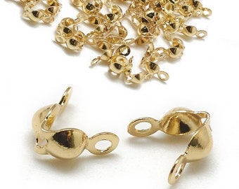 Lot De 100 Perles à écraser Preciosa - Or 3 Mm - Pour Création Bijoux DIY - Fabriqué En France