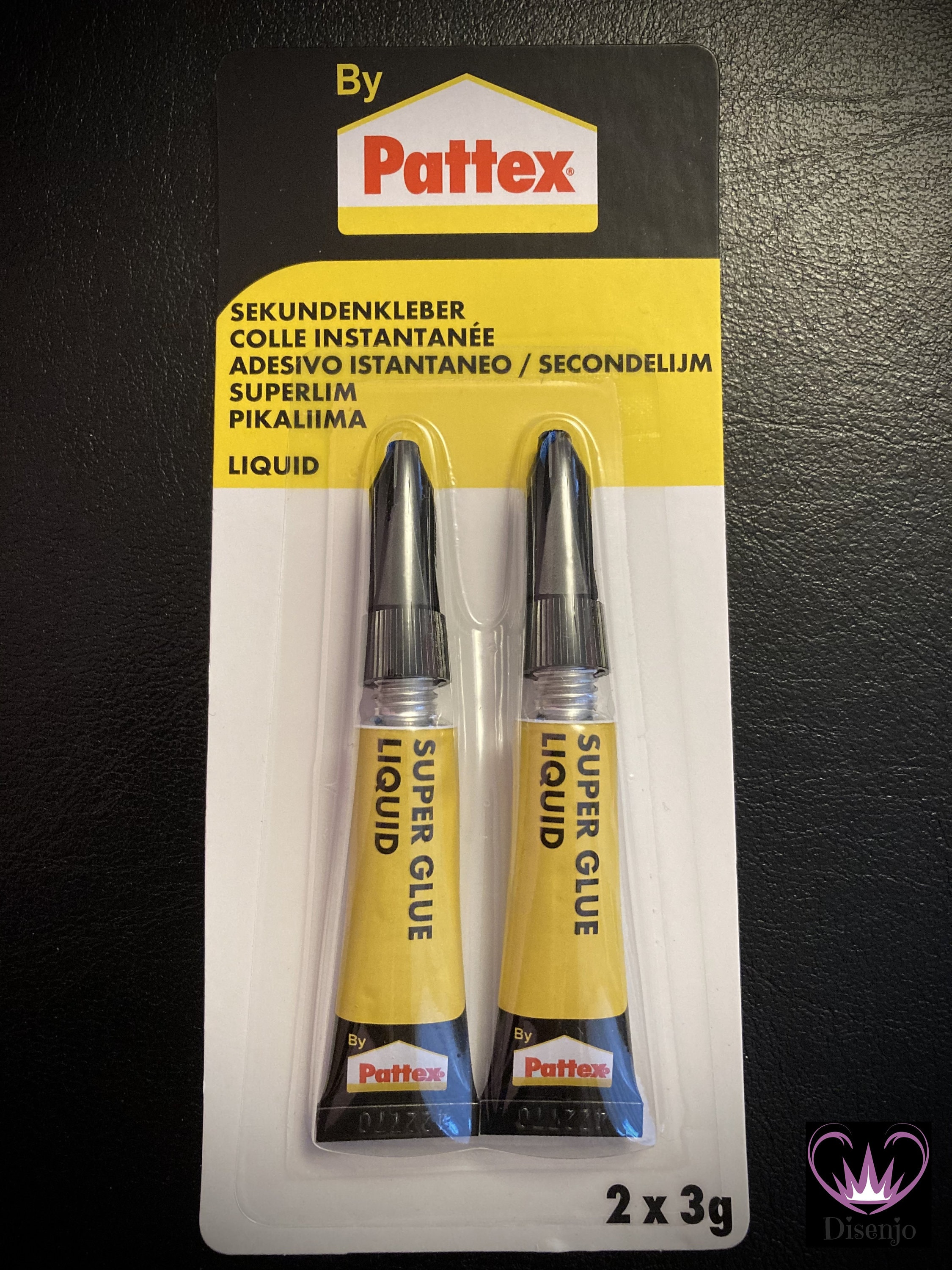 Pattex Colle instantanée liquide pour verre, tube de 3 g