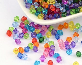 100 Stück Acrylperlen 8mm facettiert transparent AB Farbe Acryl Perlen 1452 100 Stück Acrylperlen 8mm facettiert transparent AB Farbe Acryl Perlen 1452
