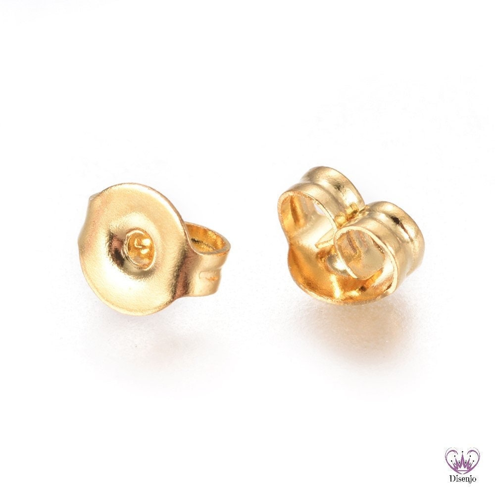 40 Pezzi Chiusure A Farfalla Per Orecchini - In Argento 925 E Oro Argentato | Ipoallergeniche E Facili Da Applicare - Foto 3