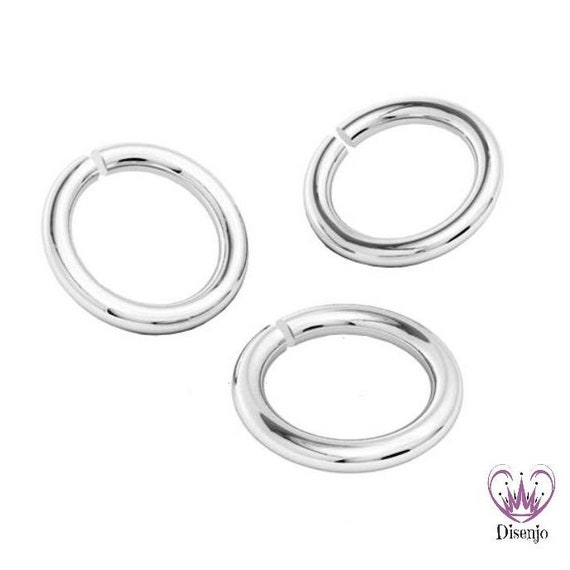 925 Biegeringe Ø 4 - 8 mm x 1mm Stärke offen / Sterlingsilber // Biegeringe Spaltringe Halteringe 925er Open jump rings sterling