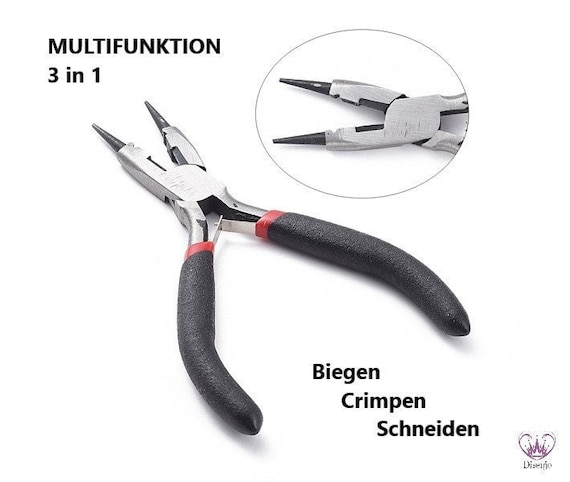 ROUND PLIERS 3 in 1 for Jewelry Making Integrated Side Cutters