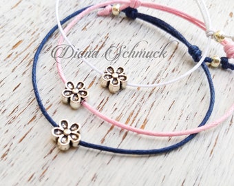 Pulsera de la flor, florina, regalo de la dama de honor, regalo de la niña de la flor, fiesta de la boda, pulsera de la chica de la flor, gracias regalo