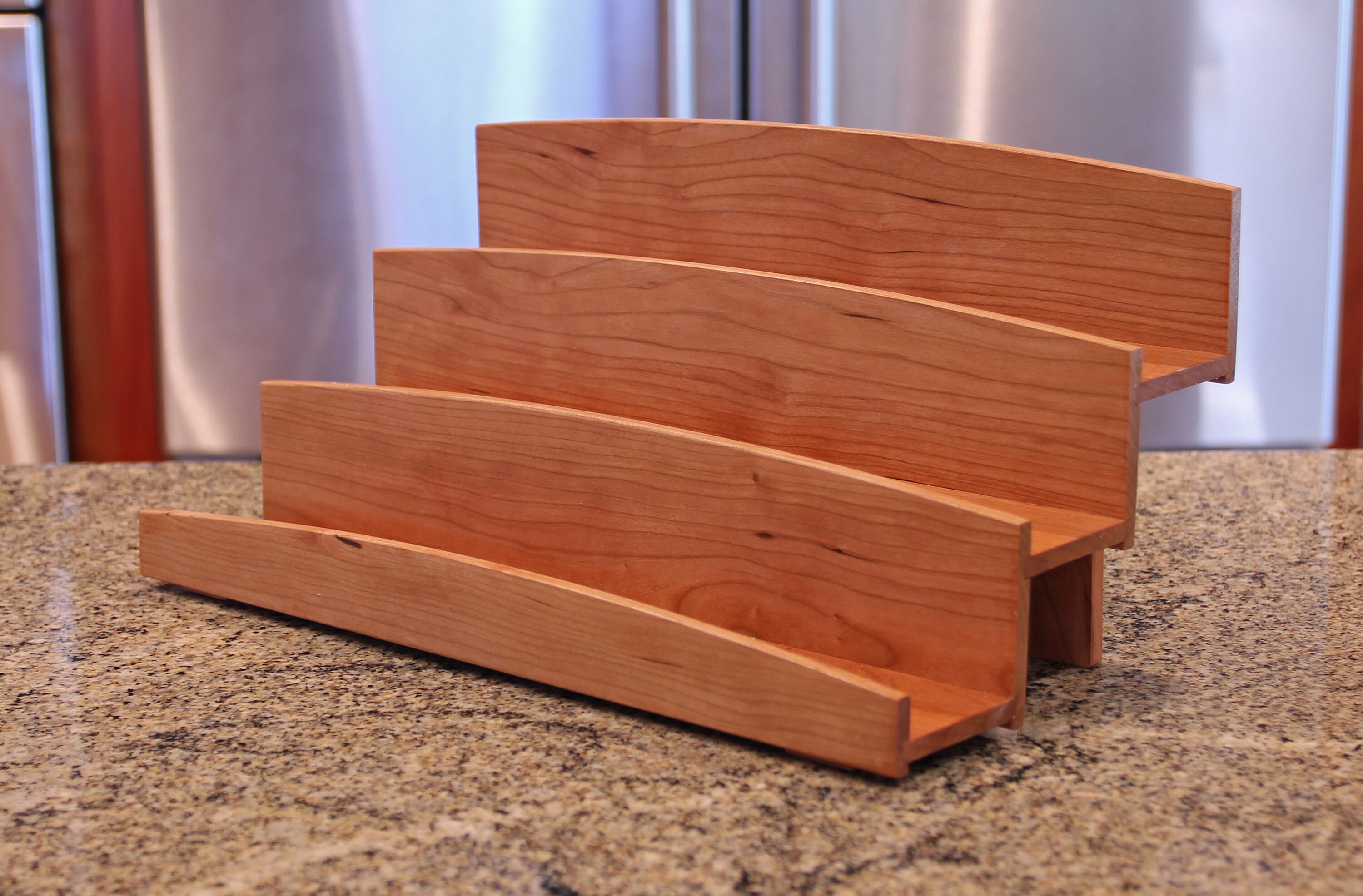 Spice Rack Wood Spice Rack Counter Top Spice Rack Cherry | Etsy