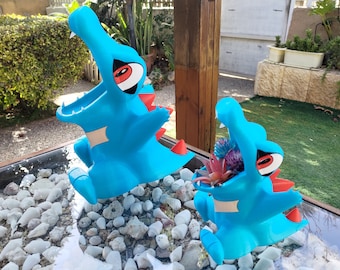 Totodile - Cute Big Jaw Pokemon Planter | Desk Organizer