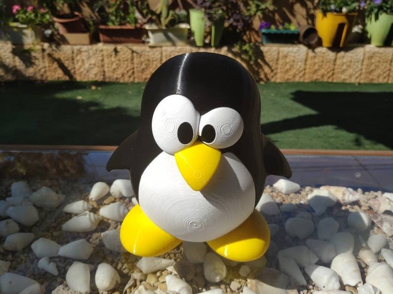 Tux The Penguin Linux Mascot Desk Organizer Planter image 5