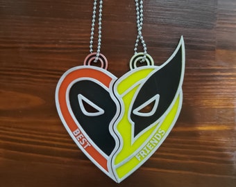 Deadpool x Wolverine Best Friends Anhänger | Ornamente (Kette NICHT INBEGRIFFEN)