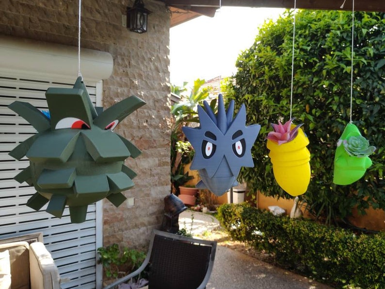 Kakuna Metapod Pupitar Pineco Pokemon Hanged Planters image 2