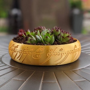 The One Ring Lord of the Rings Bonsai Planter Decorative Bowl image 1