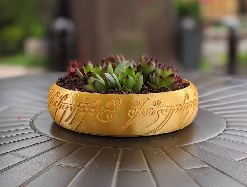 The One Ring Lord of the Rings Bonsai Planter Decorative Bowl image 1