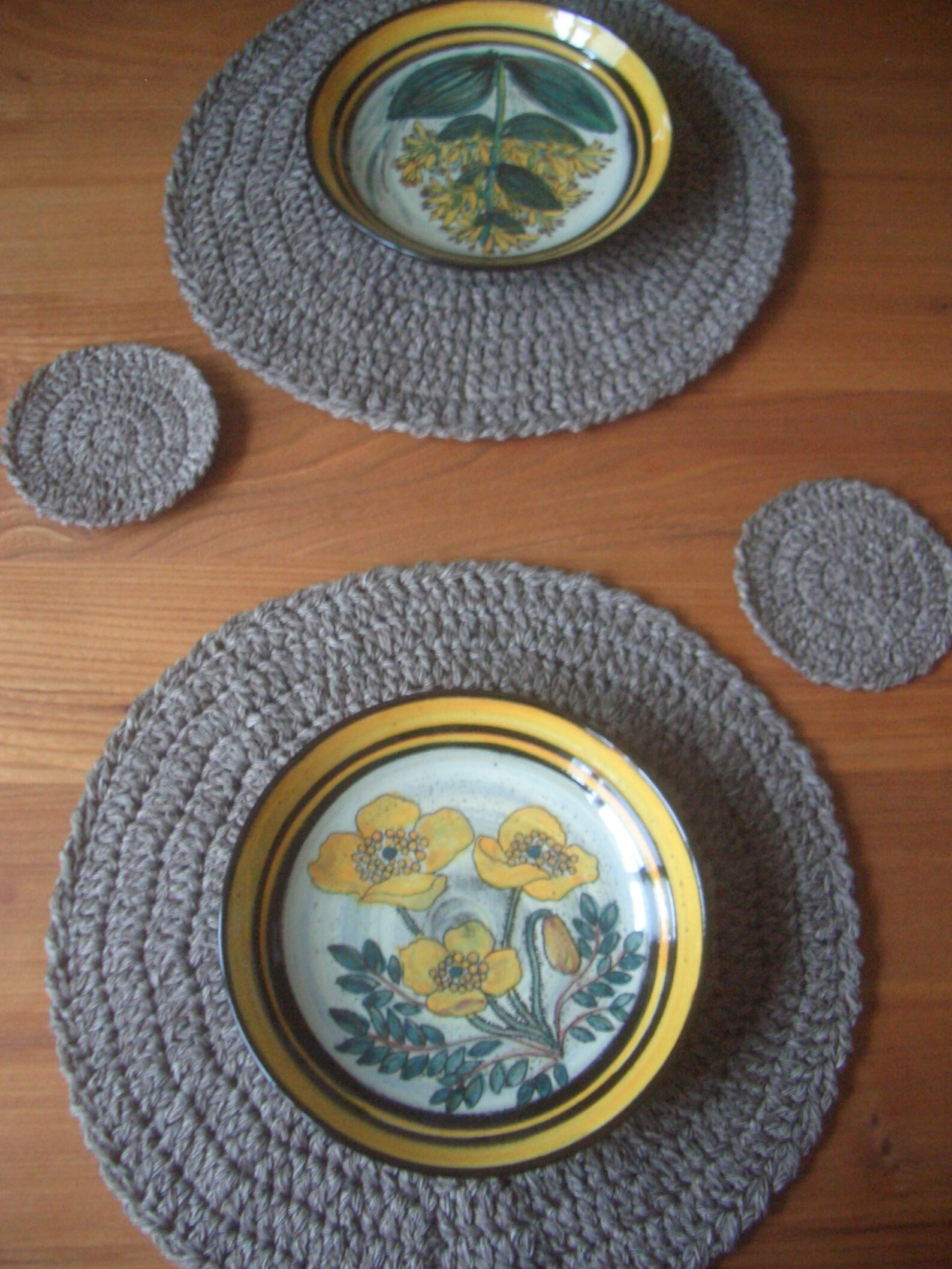 2 placemats 2 glass coasters 34/35 cm place set table Etsy