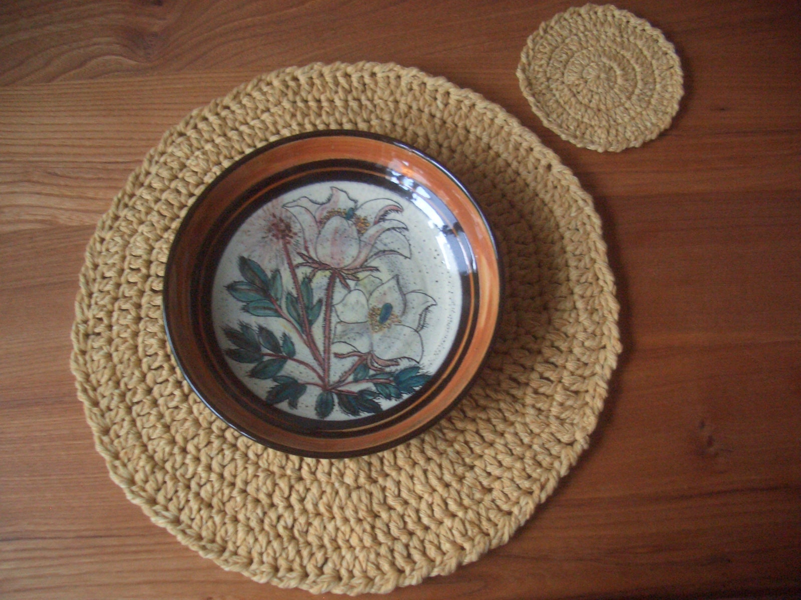2 placemats 2 glass coasters 34/35 cm place set table Etsy