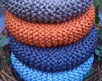 Knitted wreath - 4 colors to choose from - orange / athracite / mint + khakiDoor wreath - table wreath - decorate yourself - 27 cm