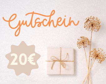 20 Euro - Gutschein für den Shop