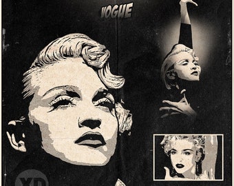 Madonna - Vogue Vintage Comic Cover Art Print