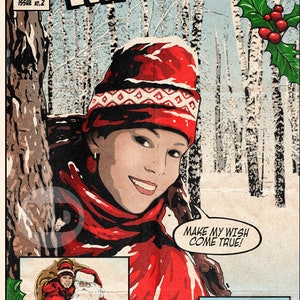 Mariah Carey - All I Want For Christmas Is You Vintage Comic Cover Art Print
