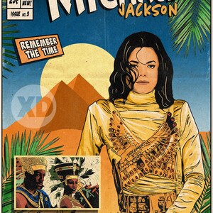 Michael Jackson - Remember The Time Vintage Comic Cover Art Print