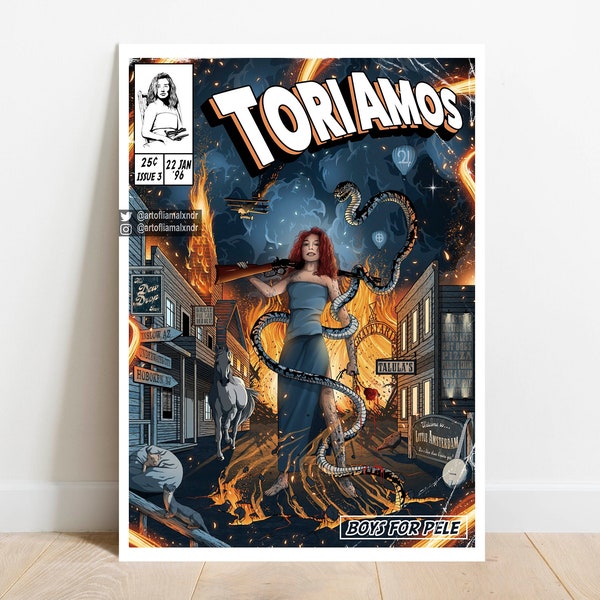 Tori Amos Print - Boys For Pele Comic Cover Art
