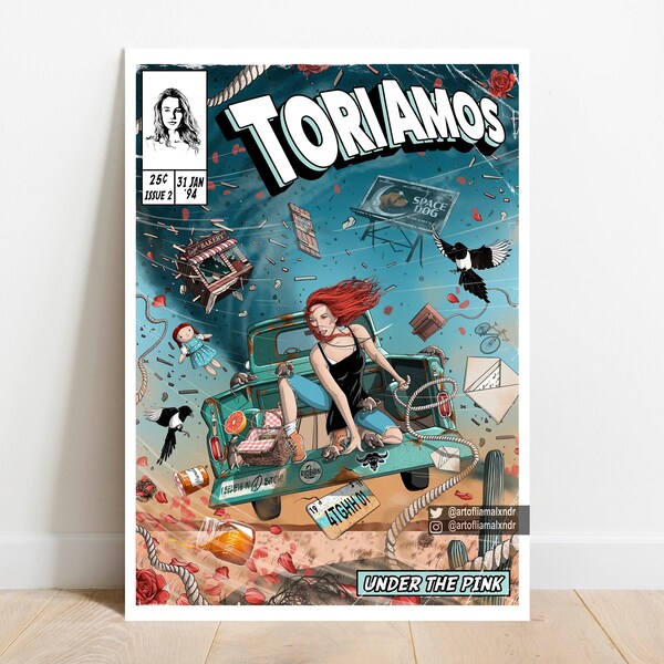 Tori Amos Print - Under The Pink Comic Cover Art