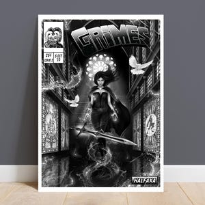Grimes Print - Halfaxa Comic Cover Art