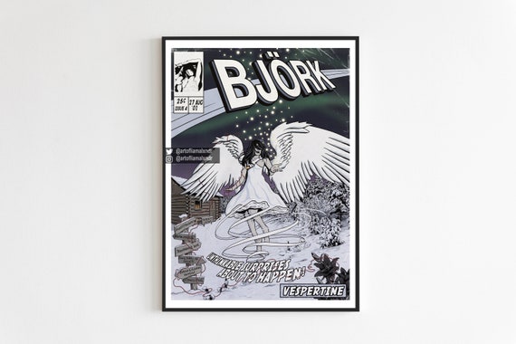Björk Print - Vespertine Comic Cover Art - Etsy