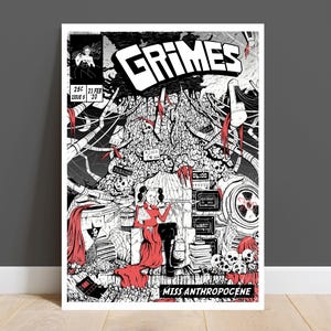 Grimes Print - Miss Anthropocene Comic Cover Art