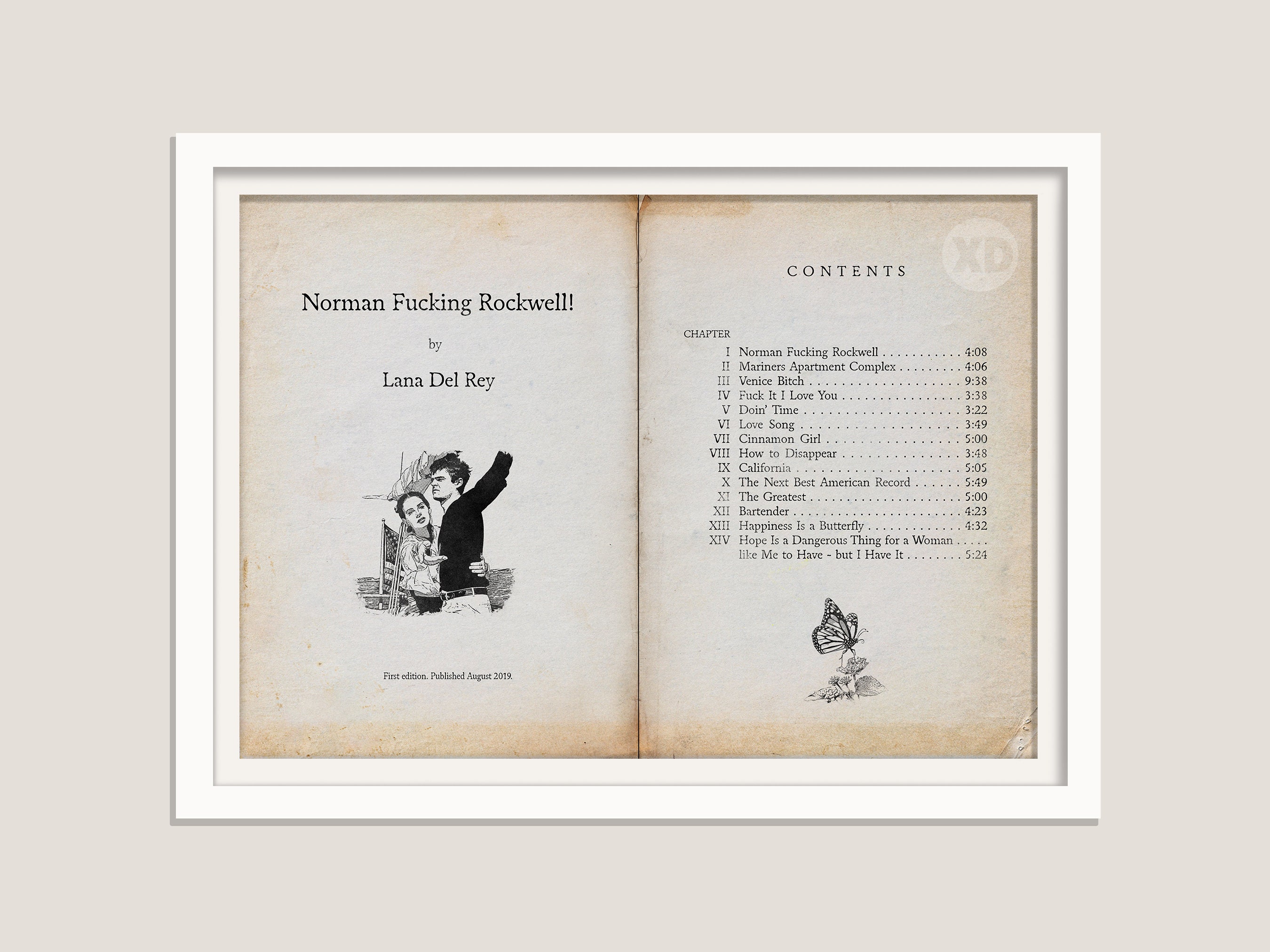 Paroles De Lana Del Rey Happiness Is A Butterfly Lana Del Rey NFR Norman Fking Rockwell Titre de - Etsy France