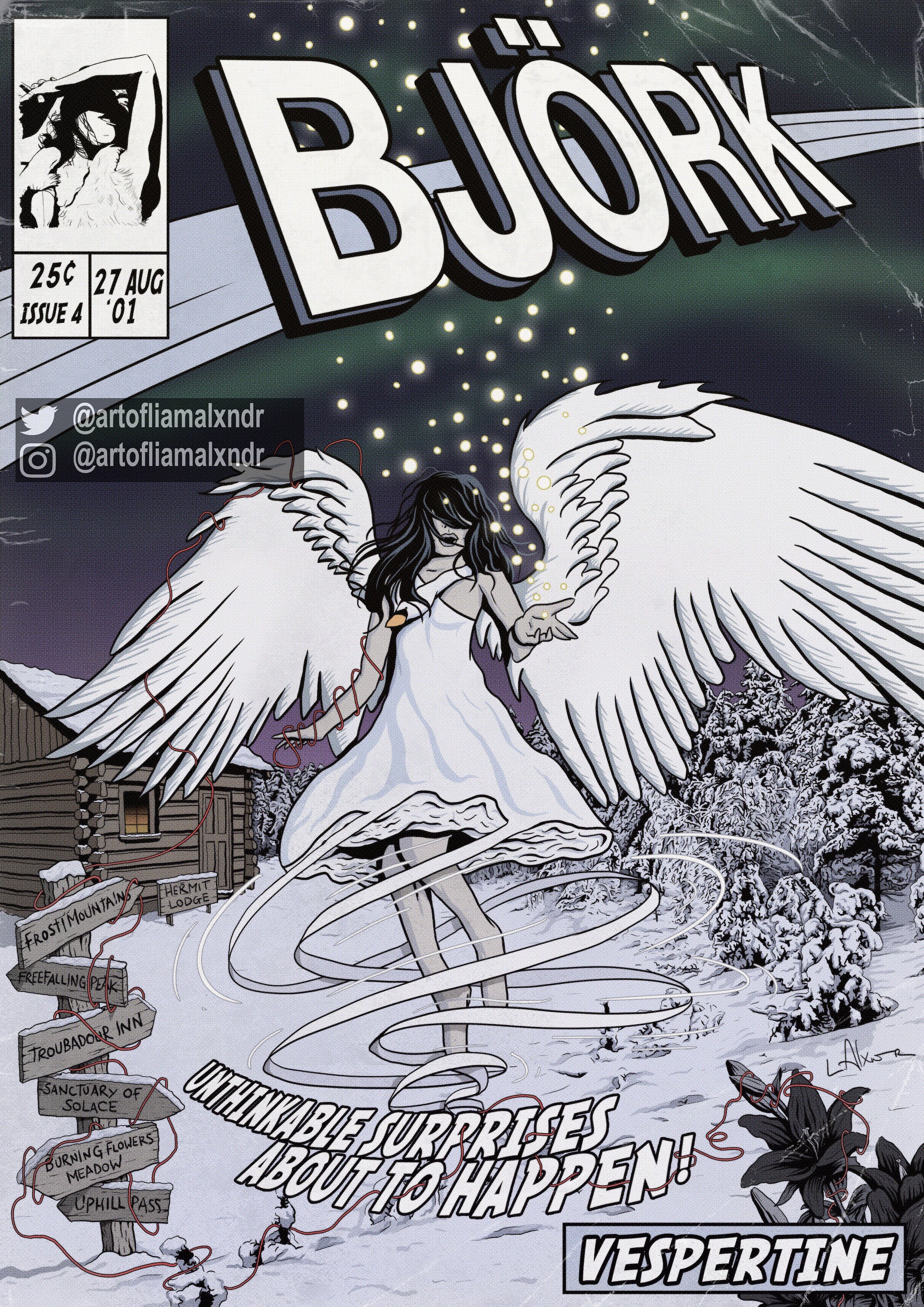Björk Print - Vespertine Comic Cover Art - Etsy