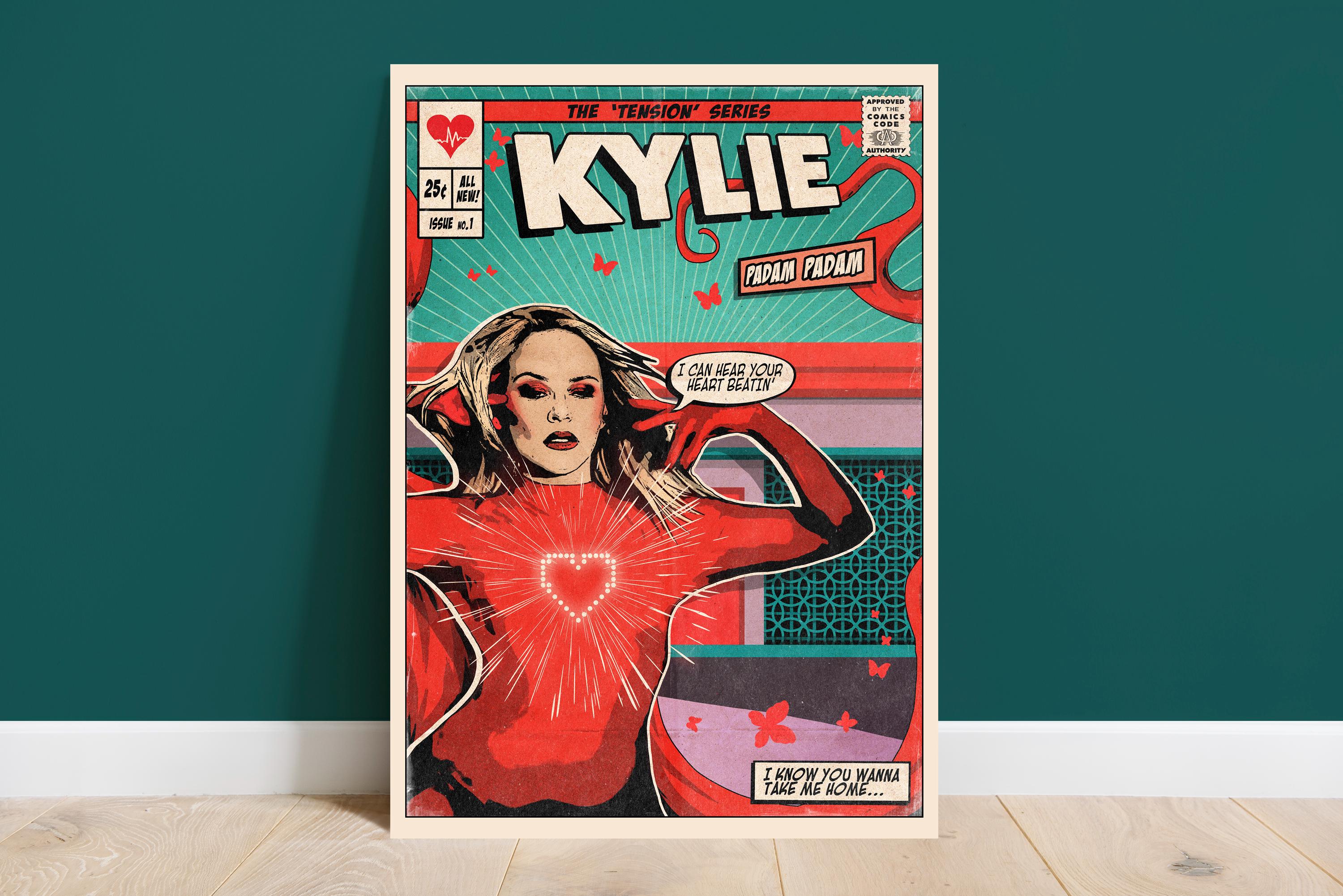 Kylie Minogue - Padam Padam Vintage Comic Cover Art Print - Etsy