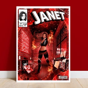 Janet Jackson Stampa - Janet. Copertina del fumetto
