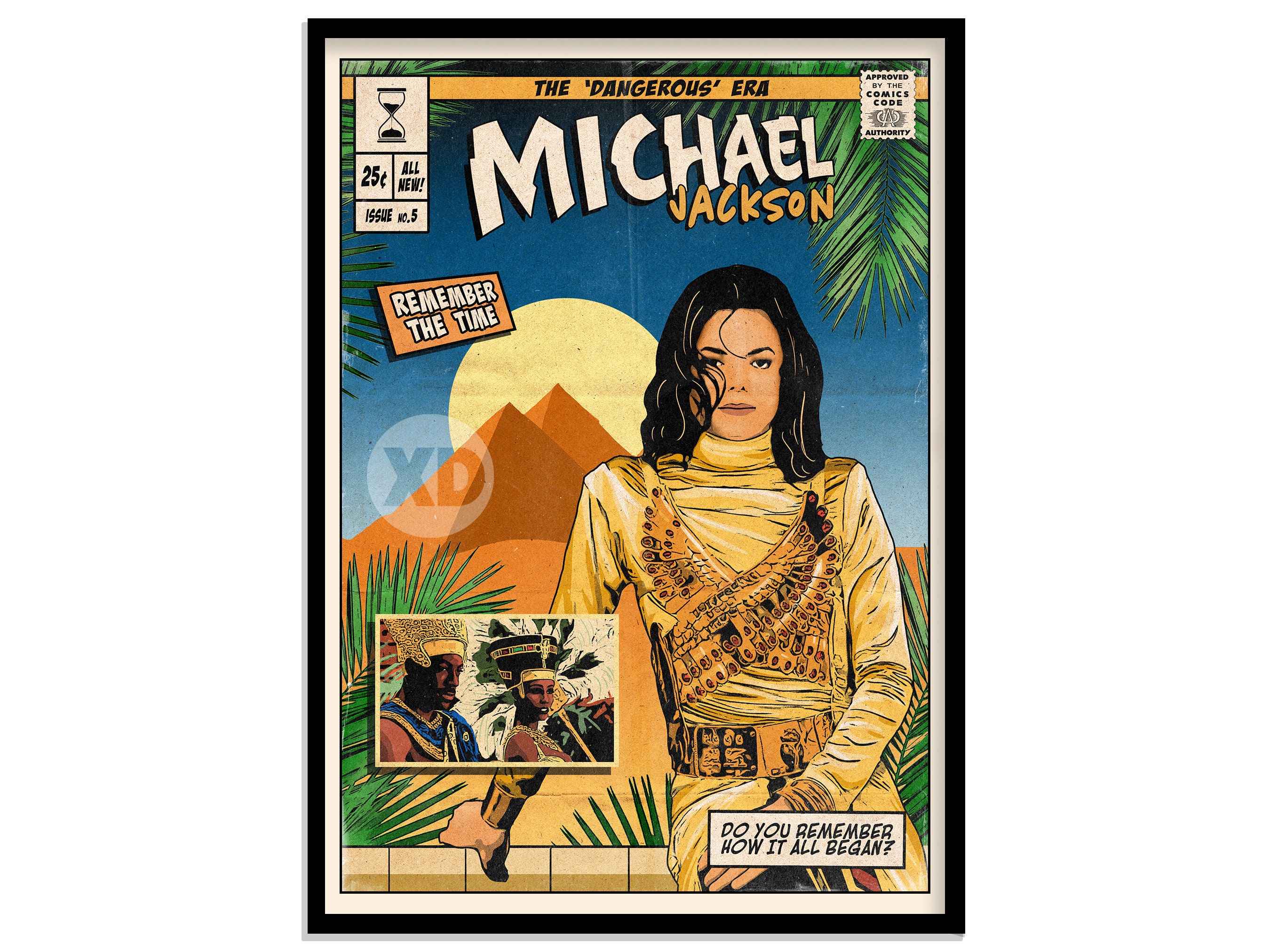 Michael jackson remember the time vintage comic cover art etsy