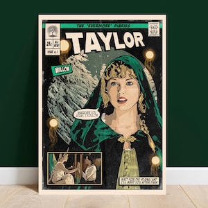 Taylor Swift - Stampa artistica della copertina del fumetto Willow Vintage