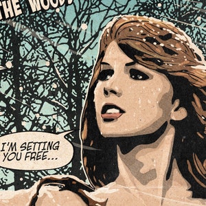 Taylor Swift Out Of The Woods Vintage Comic Cover Art Print image 3