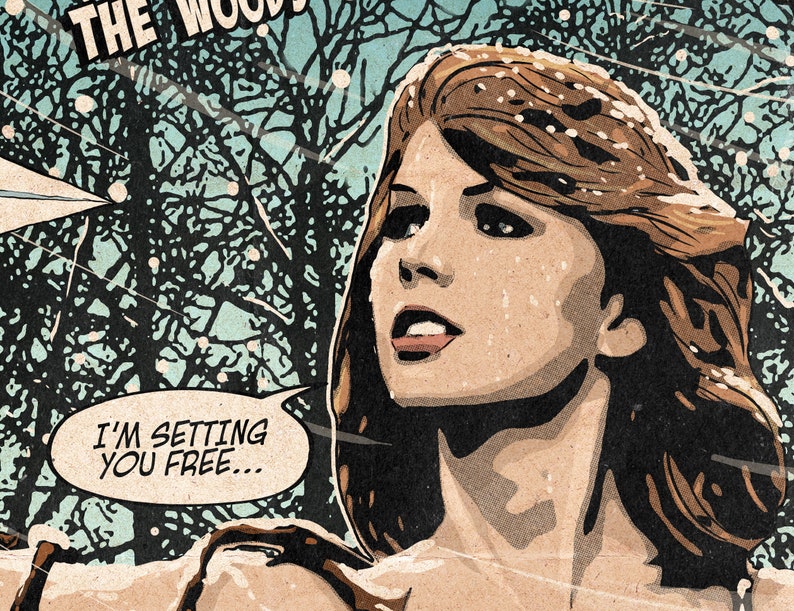 Taylor Swift Out Of The Woods Vintage Comic Cover Art Print image 3